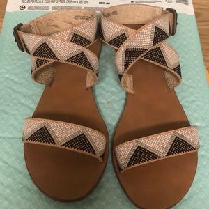 Mossimo tribal wrap sandals.